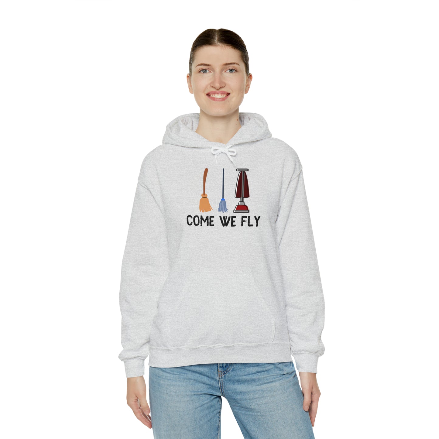 Come We Fly this Halloween Unisex Soft Hooded Sweatshirt | Scary Good Style