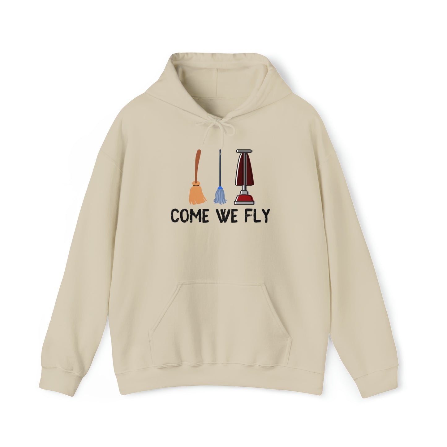 Come We Fly this Halloween Unisex Soft Hooded Sweatshirt | Scary Good Style