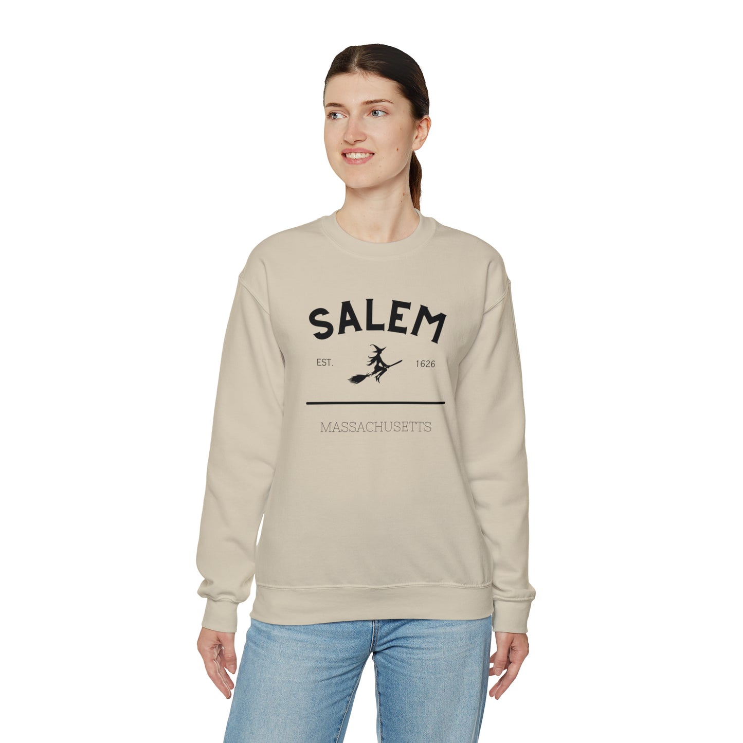 Cozy up with this enchanting Salem Mass Witch Sweatshirt - a must-have for supernatural enthusiasts!