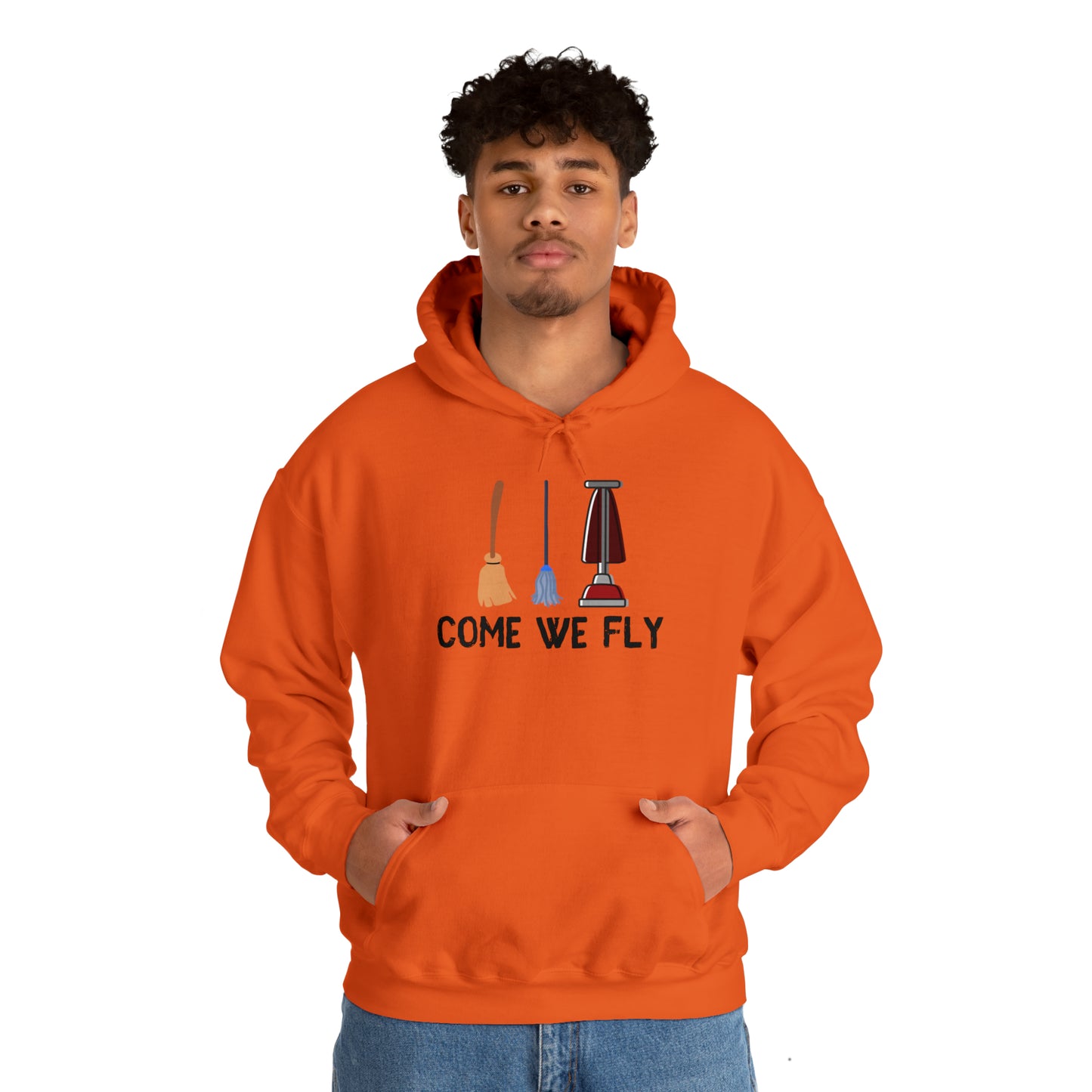 Come We Fly this Halloween Unisex Soft Hooded Sweatshirt | Scary Good Style