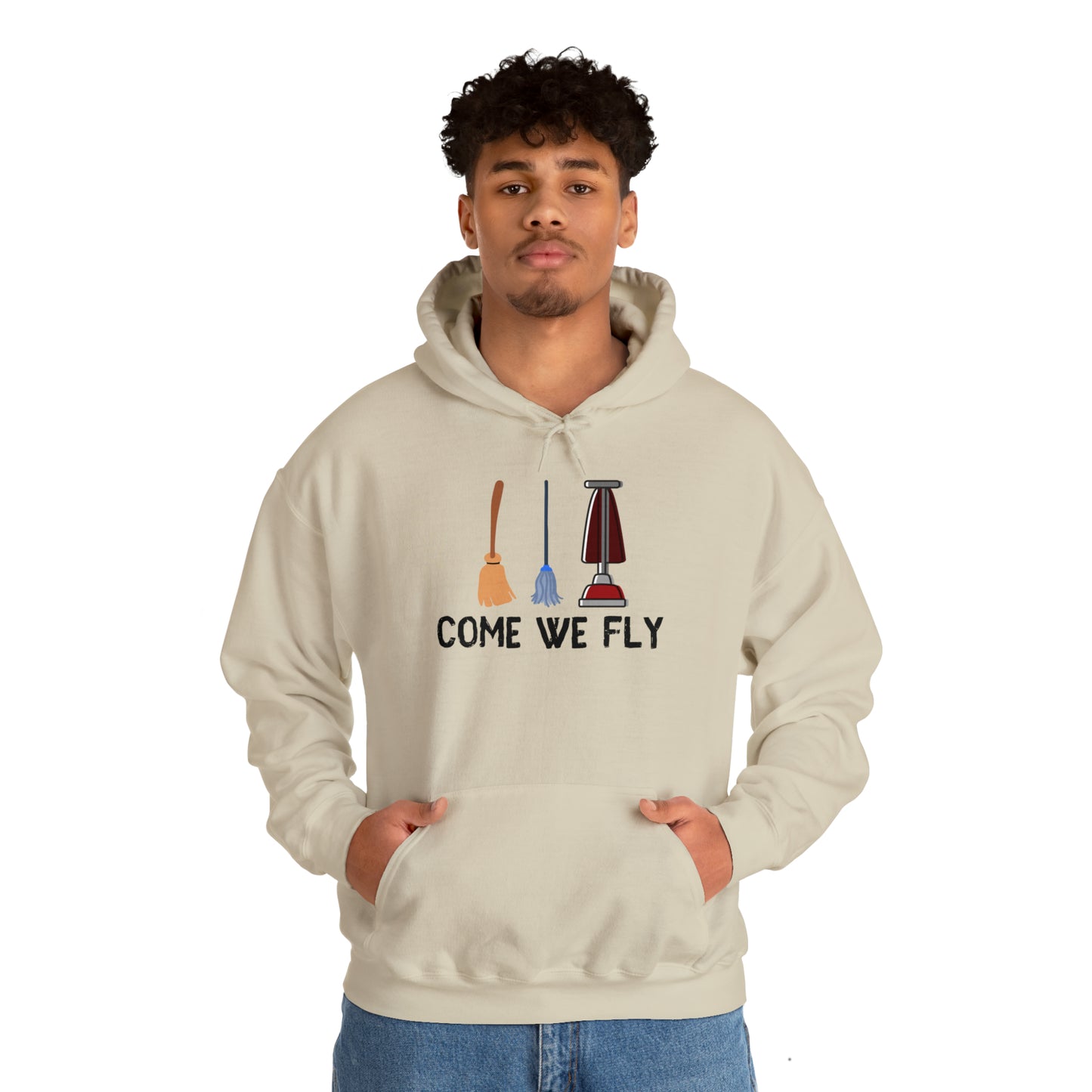 Come We Fly this Halloween Unisex Soft Hooded Sweatshirt | Scary Good Style