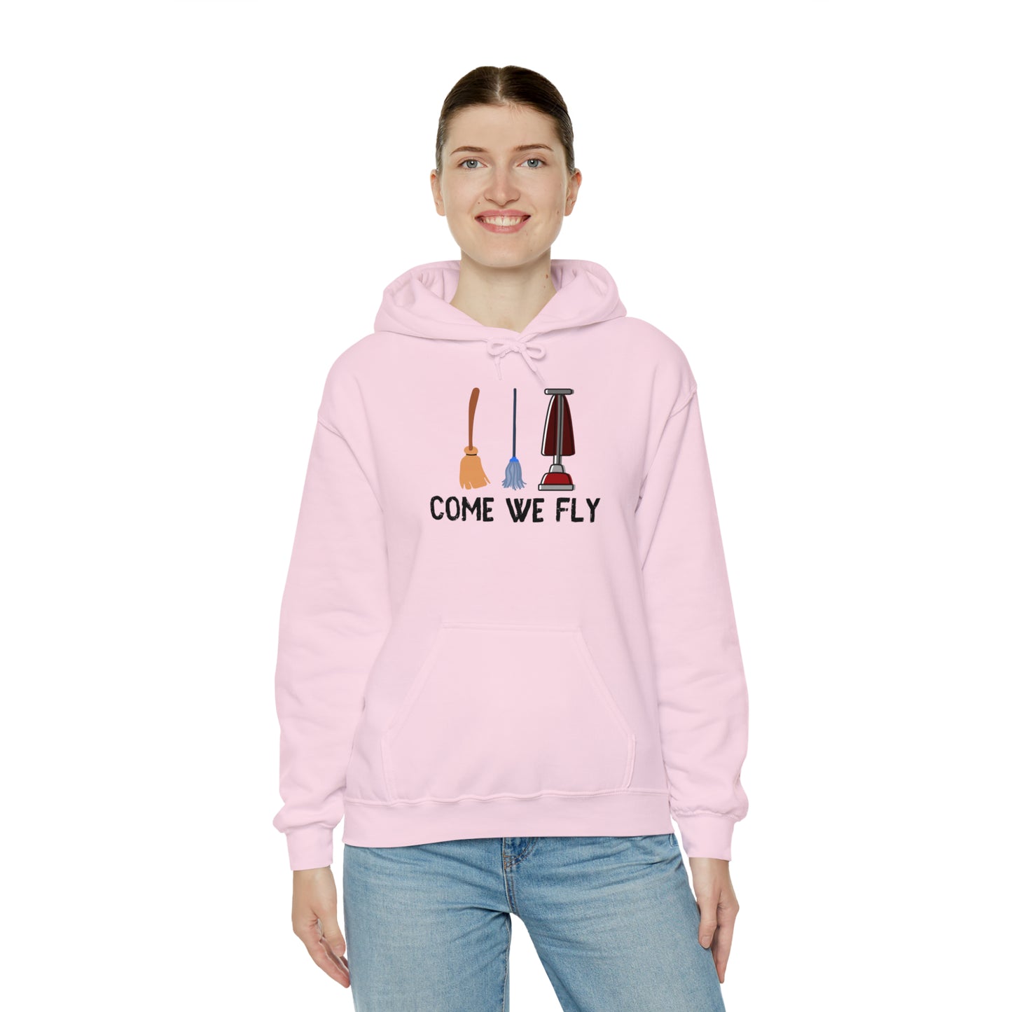 Come We Fly this Halloween Unisex Soft Hooded Sweatshirt | Scary Good Style