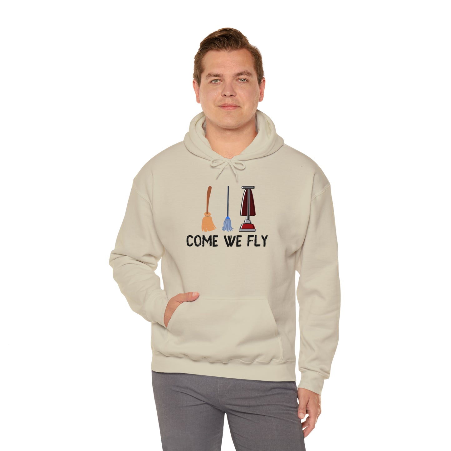 Come We Fly this Halloween Unisex Soft Hooded Sweatshirt | Scary Good Style