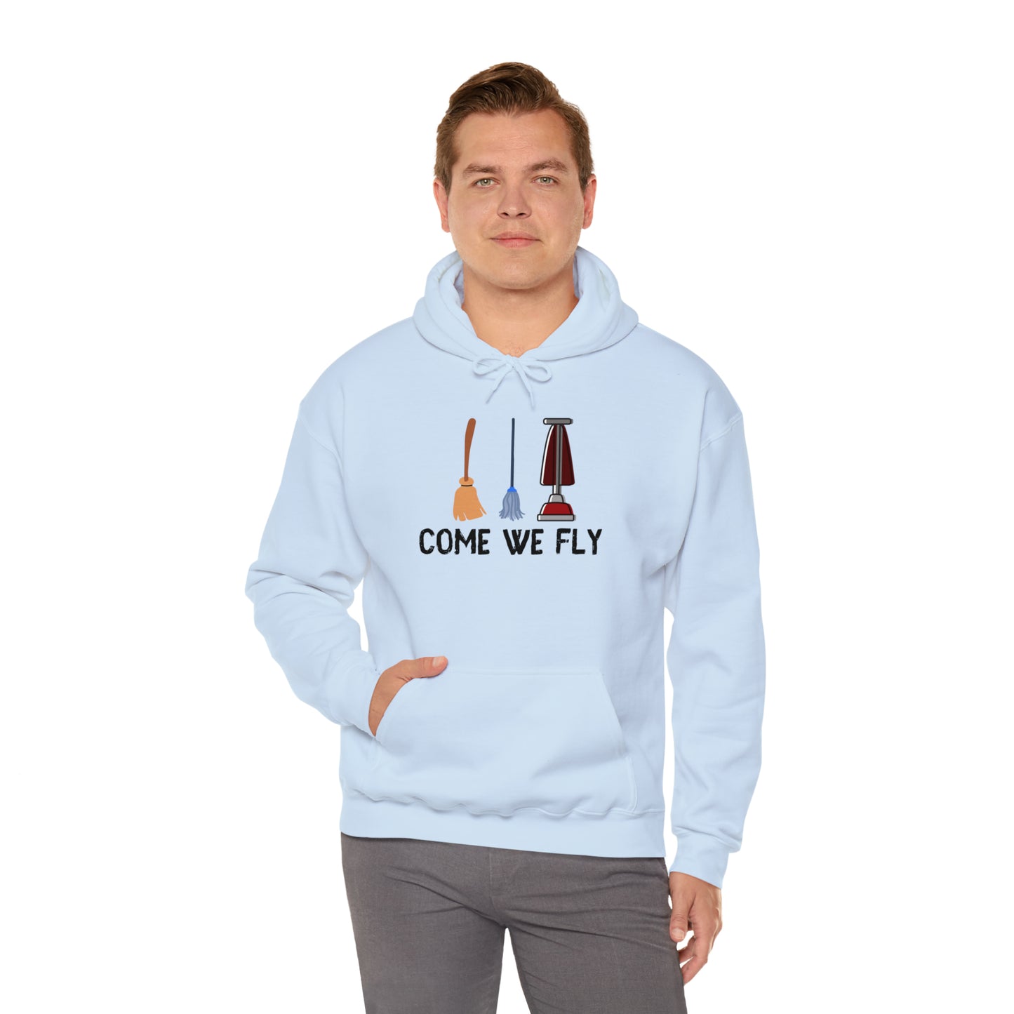 Come We Fly this Halloween Unisex Soft Hooded Sweatshirt | Scary Good Style
