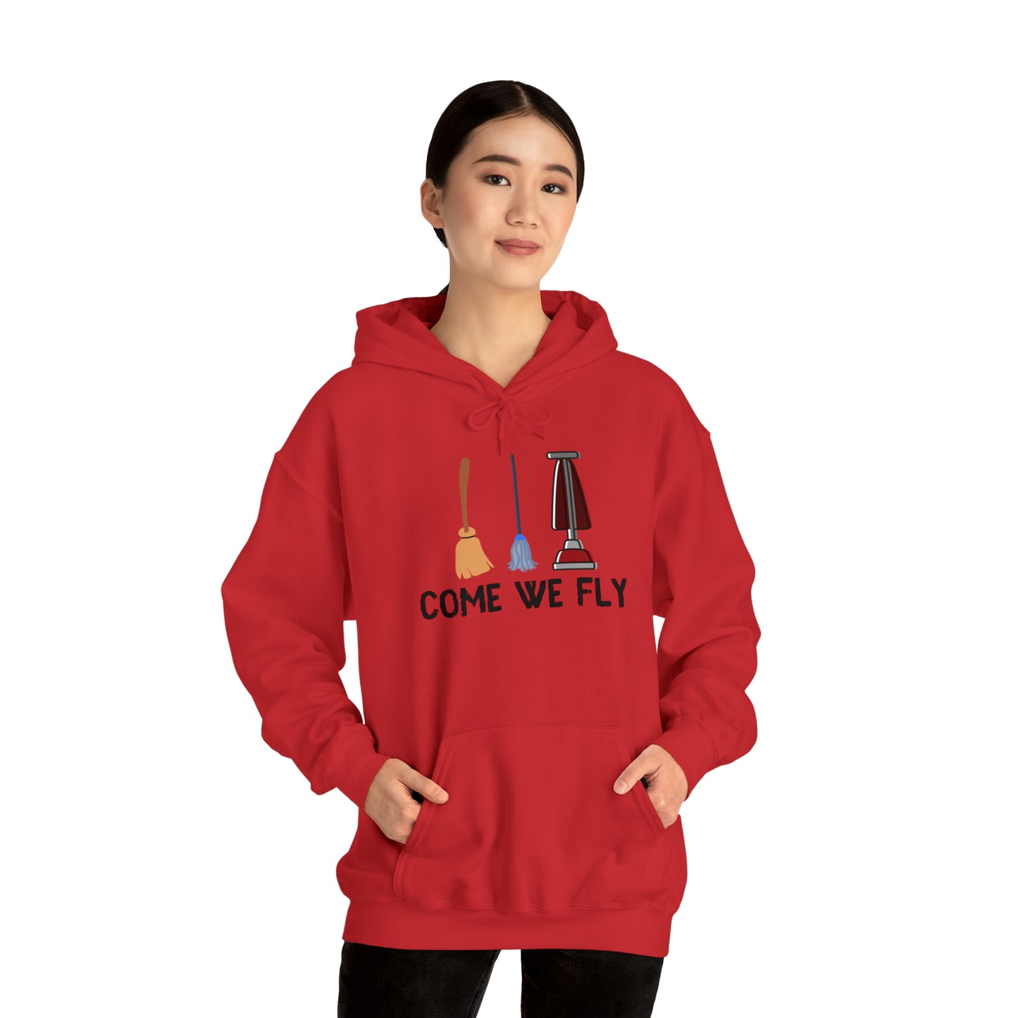 Come We Fly this Halloween Unisex Soft Hooded Sweatshirt | Scary Good Style