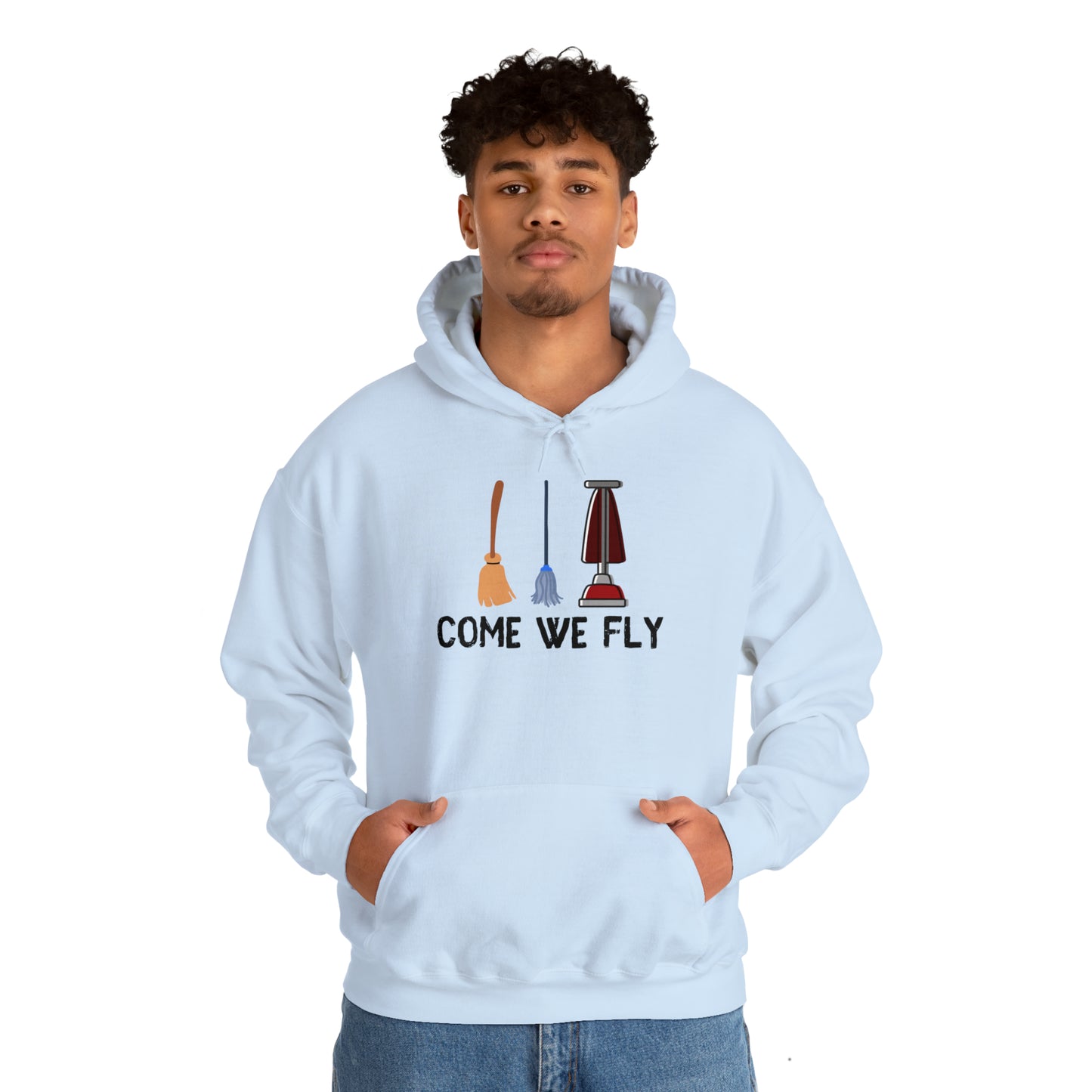 Come We Fly this Halloween Unisex Soft Hooded Sweatshirt | Scary Good Style