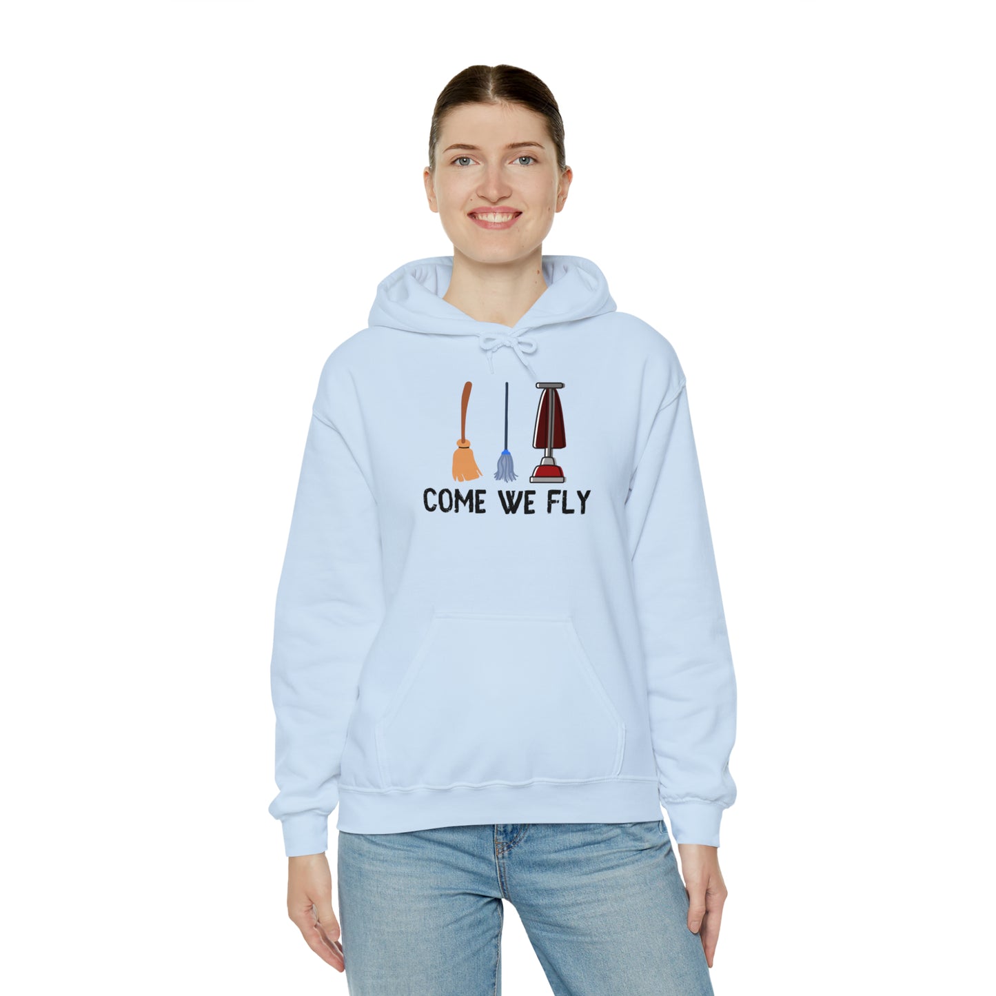 Come We Fly this Halloween Unisex Soft Hooded Sweatshirt | Scary Good Style