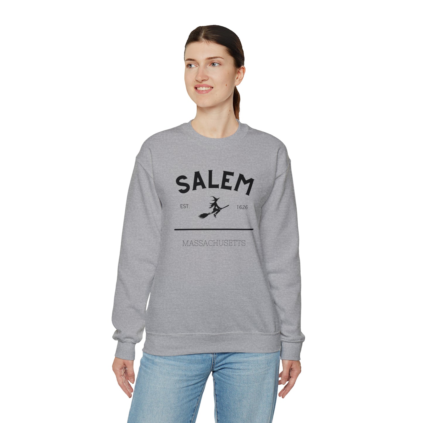 Cozy up with this enchanting Salem Mass Witch Sweatshirt - a must-have for supernatural enthusiasts!