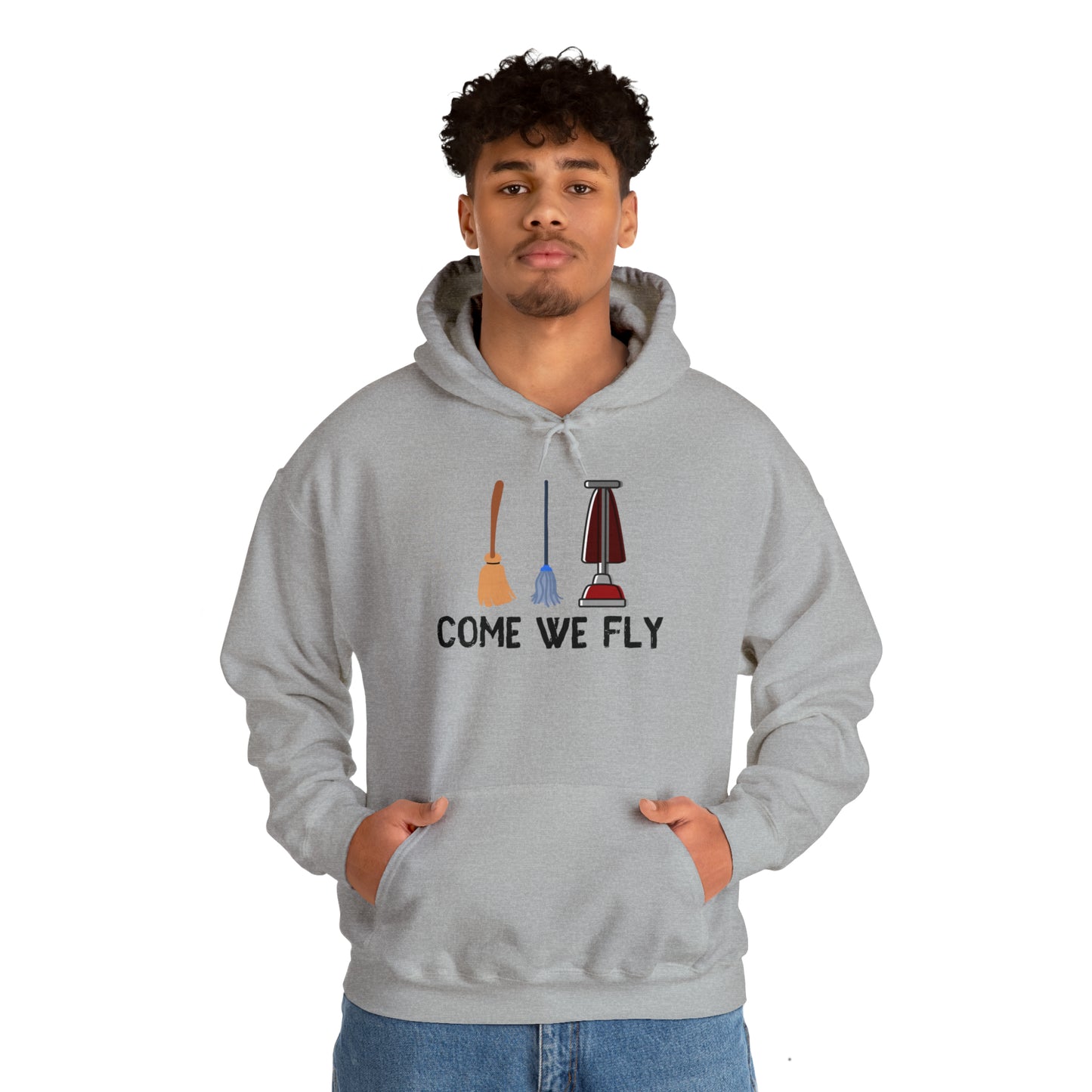 Come We Fly this Halloween Unisex Soft Hooded Sweatshirt | Scary Good Style
