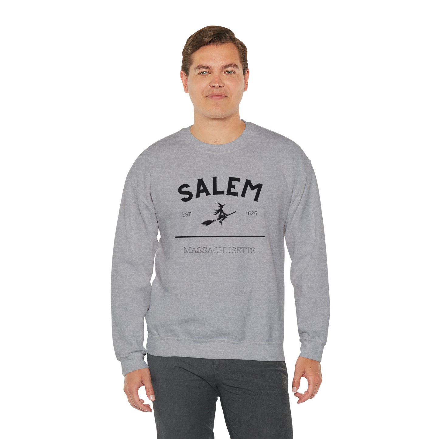 Cozy up with this enchanting Salem Mass Witch Sweatshirt - a must-have for supernatural enthusiasts!