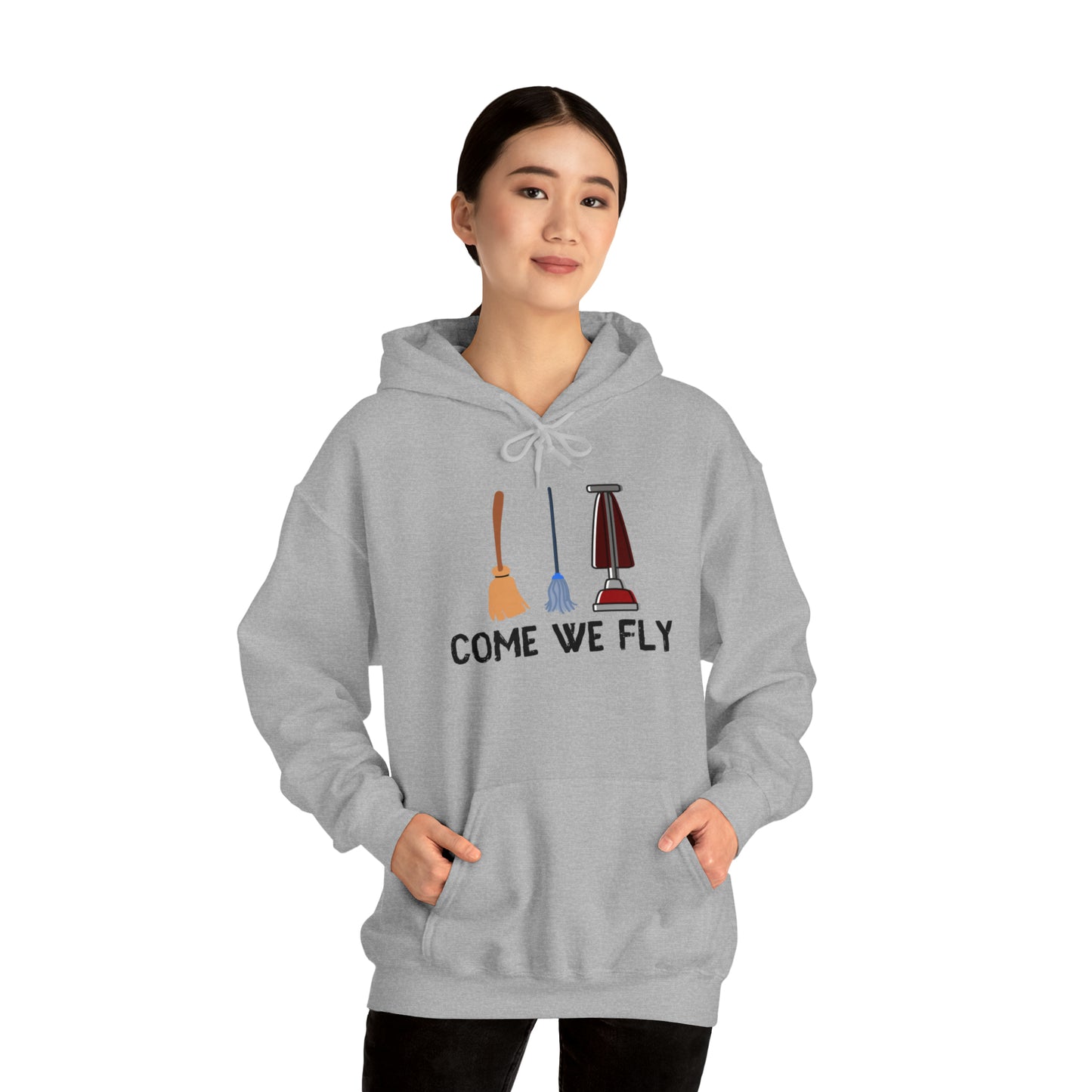 Come We Fly this Halloween Unisex Soft Hooded Sweatshirt | Scary Good Style