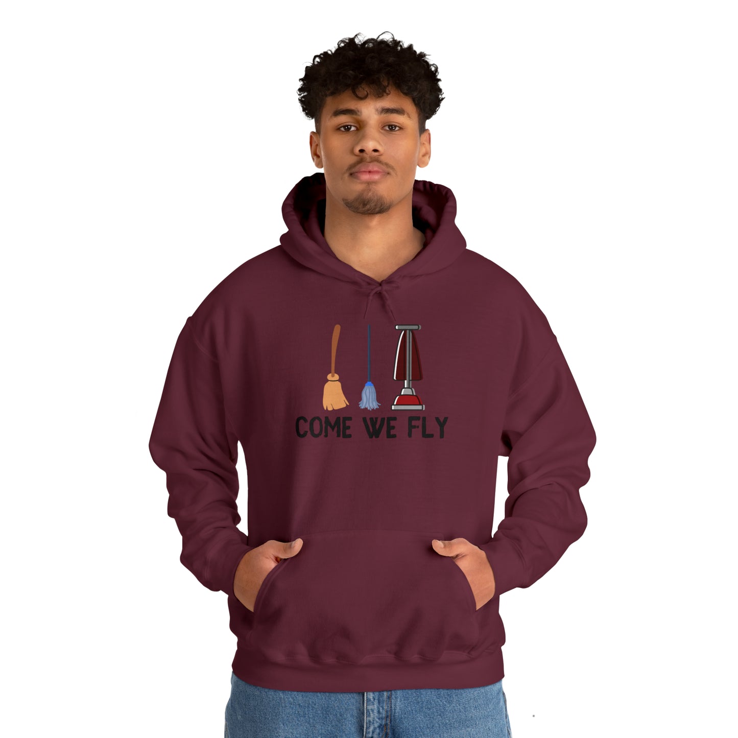 Come We Fly this Halloween Unisex Soft Hooded Sweatshirt | Scary Good Style