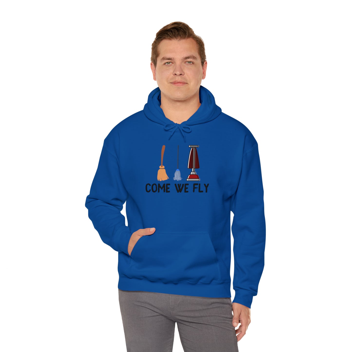Come We Fly this Halloween Unisex Soft Hooded Sweatshirt | Scary Good Style