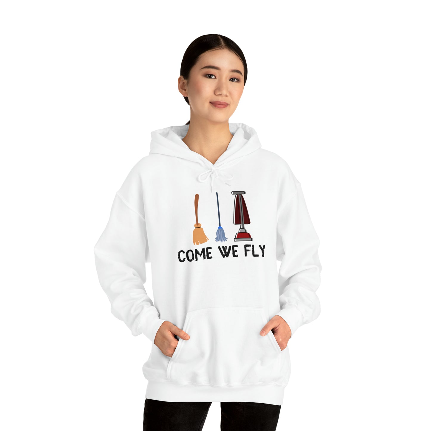 Come We Fly this Halloween Unisex Soft Hooded Sweatshirt | Scary Good Style