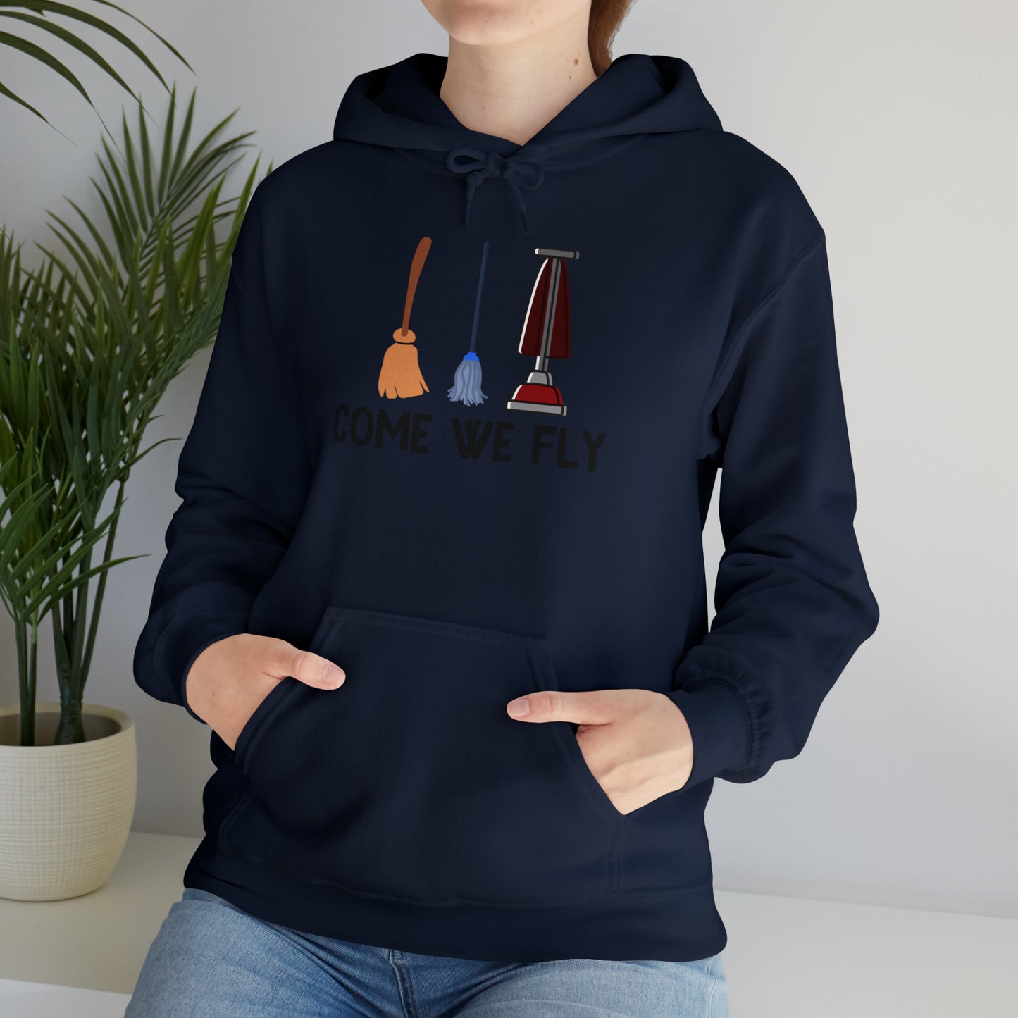 Come We Fly this Halloween Unisex Soft Hooded Sweatshirt | Scary Good Style
