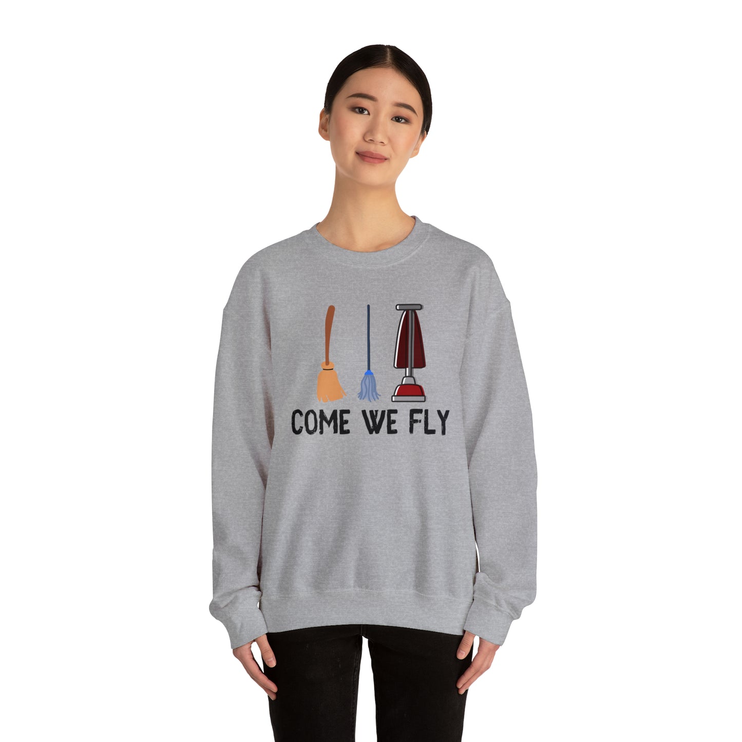 Come We Fly this Halloween Unisex Soft Crewneck Sweatshirt | Scary Good Style