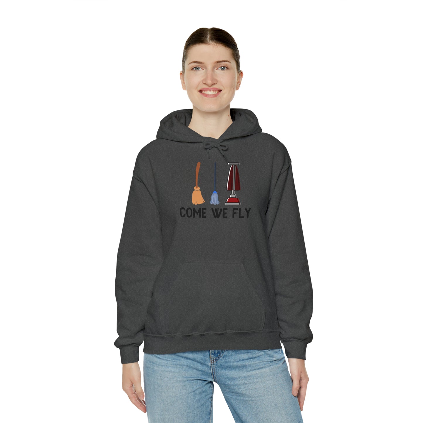 Come We Fly this Halloween Unisex Soft Hooded Sweatshirt | Scary Good Style