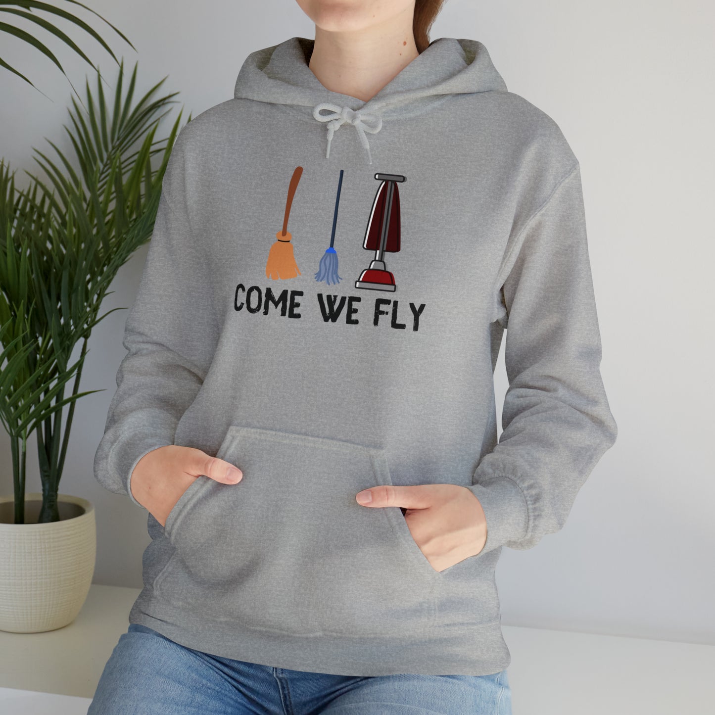 Come We Fly this Halloween Unisex Soft Hooded Sweatshirt | Scary Good Style