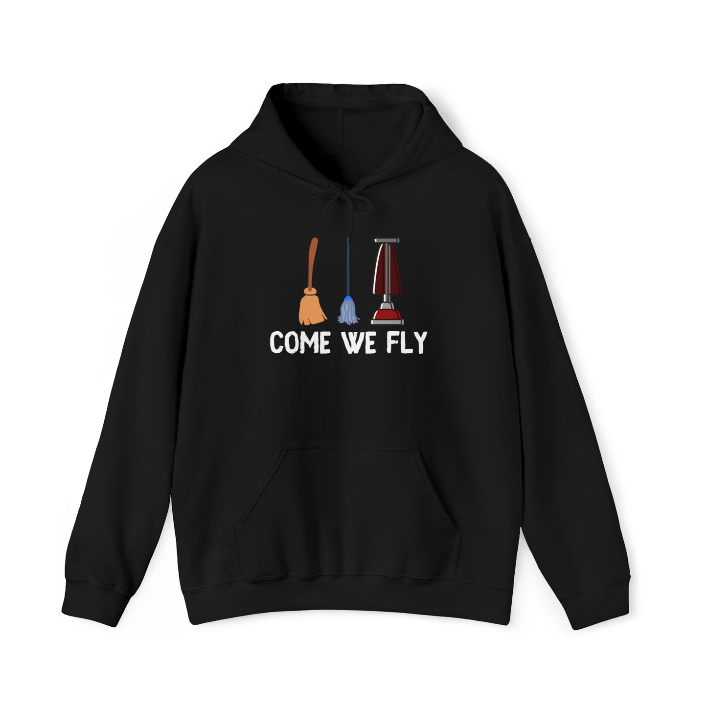 Come We Fly this Halloween Unisex Soft Hooded Sweatshirt | Scary Good Style