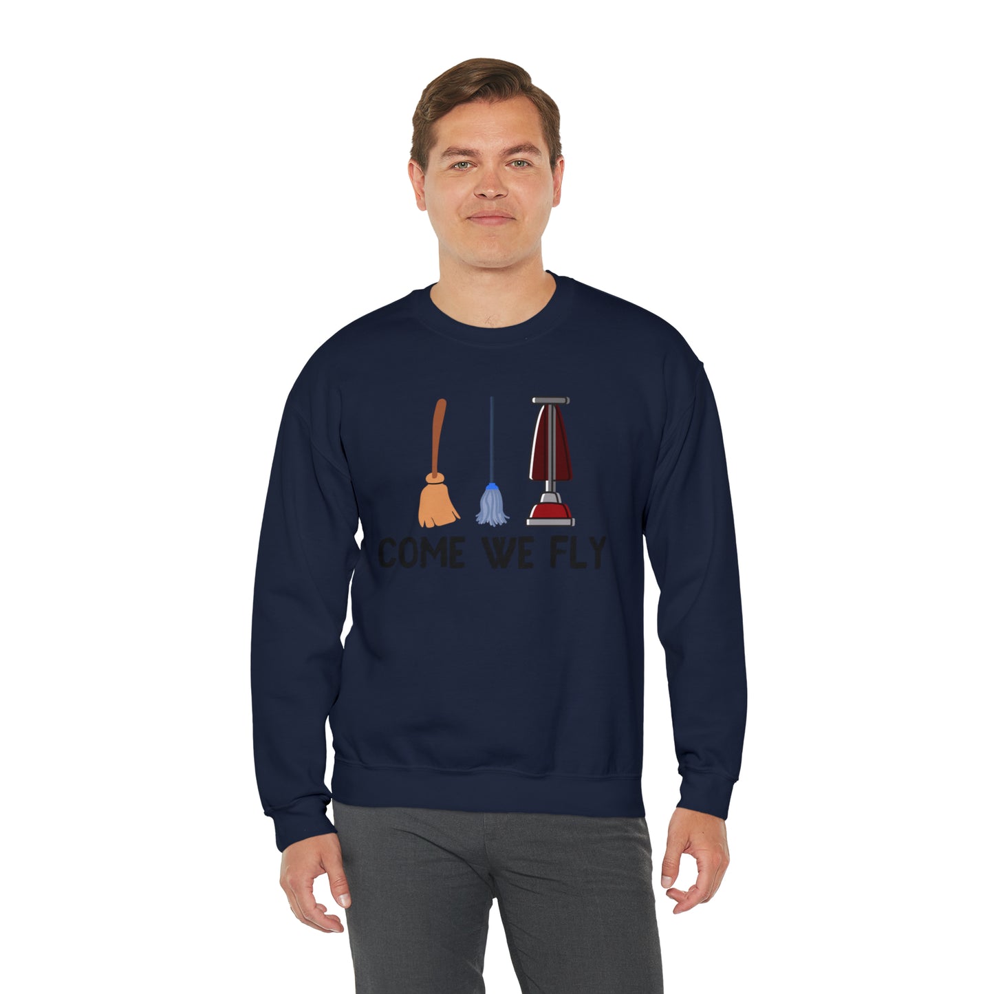 Come We Fly this Halloween Unisex Soft Crewneck Sweatshirt | Scary Good Style