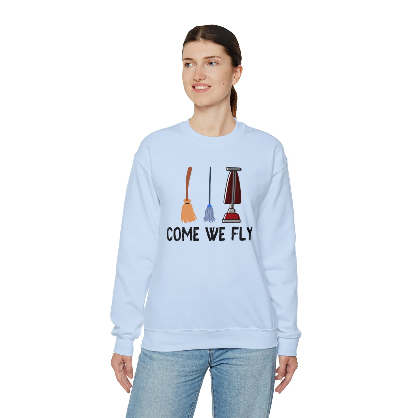 Come We Fly this Halloween Unisex Soft Crewneck Sweatshirt | Scary Good Style