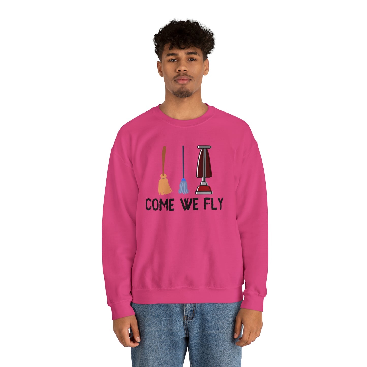 Come We Fly this Halloween Unisex Soft Crewneck Sweatshirt | Scary Good Style