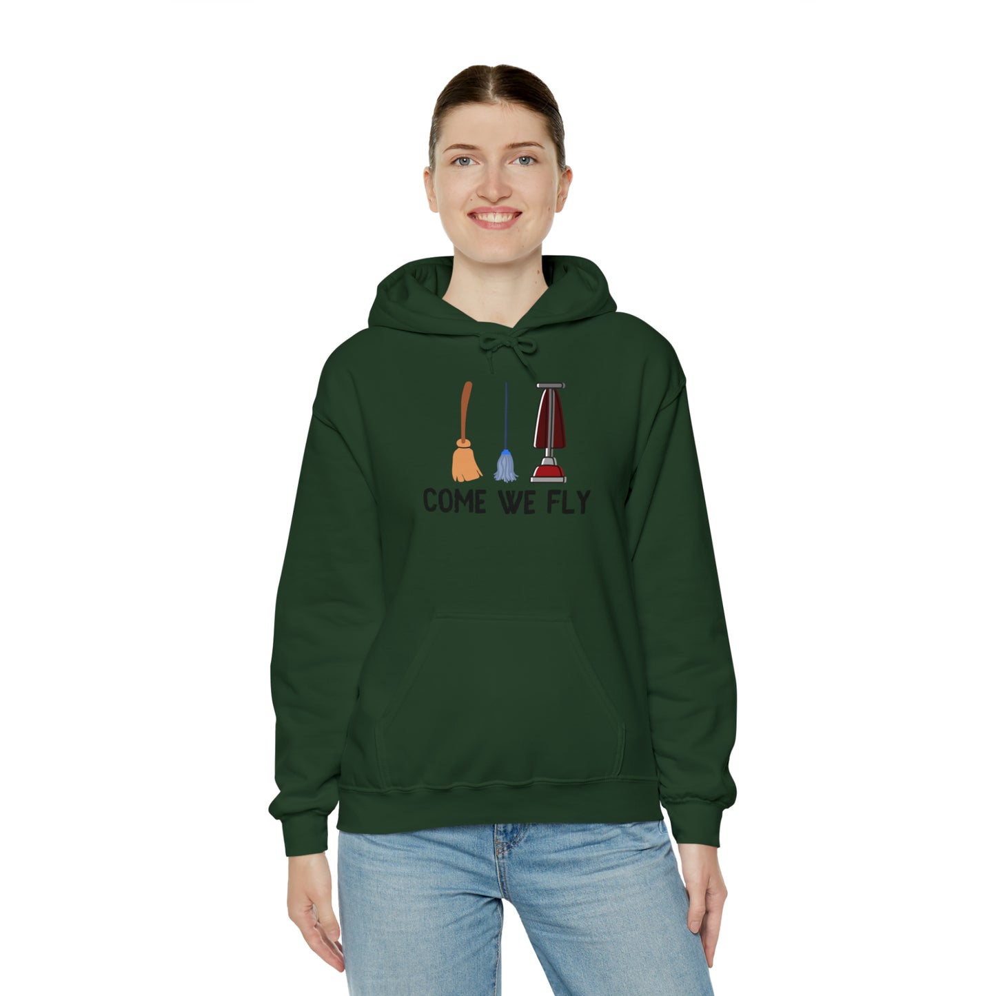 Come We Fly this Halloween Unisex Soft Hooded Sweatshirt | Scary Good Style