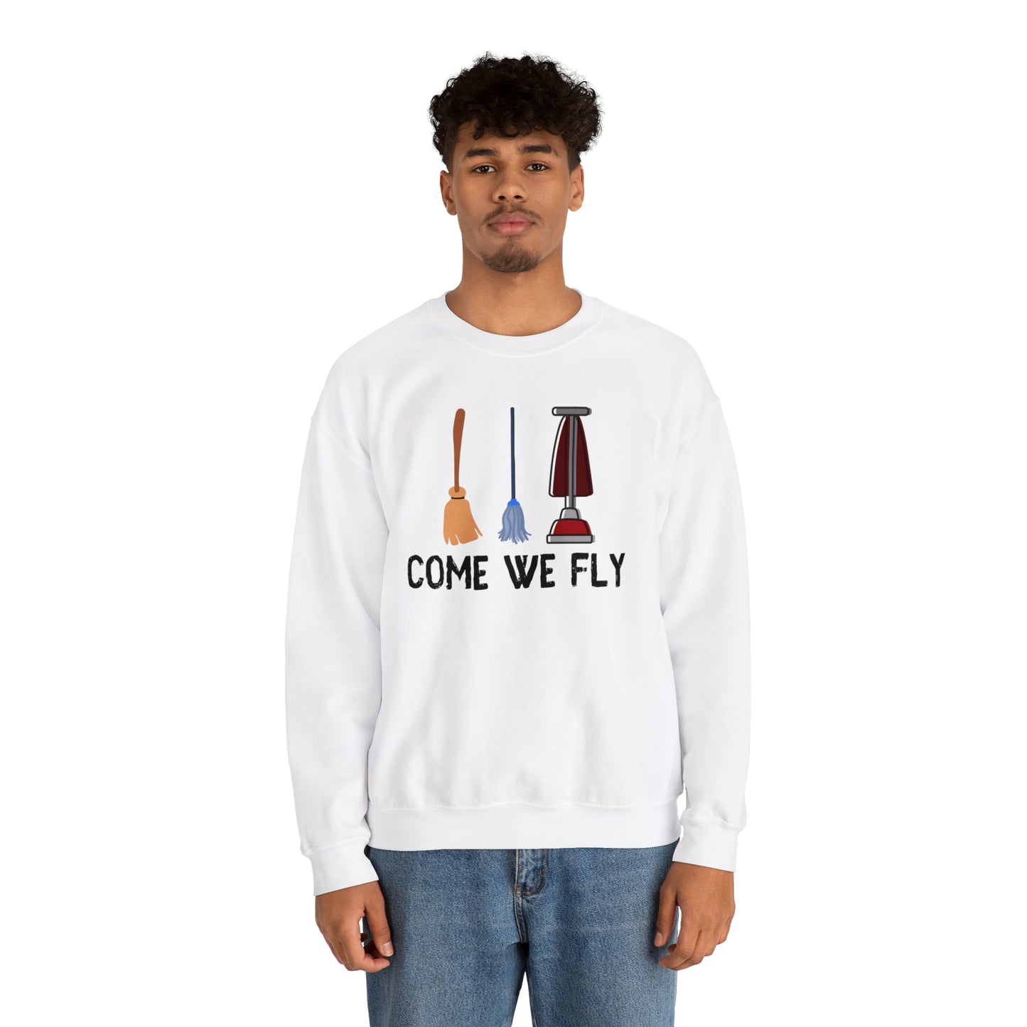 Come We Fly this Halloween Unisex Soft Crewneck Sweatshirt | Scary Good Style