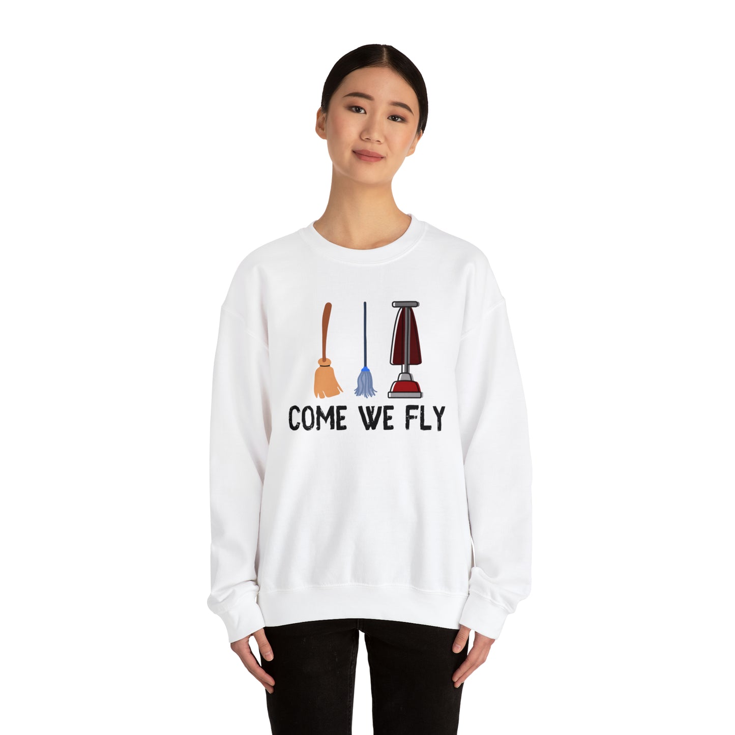 Come We Fly this Halloween Unisex Soft Crewneck Sweatshirt | Scary Good Style