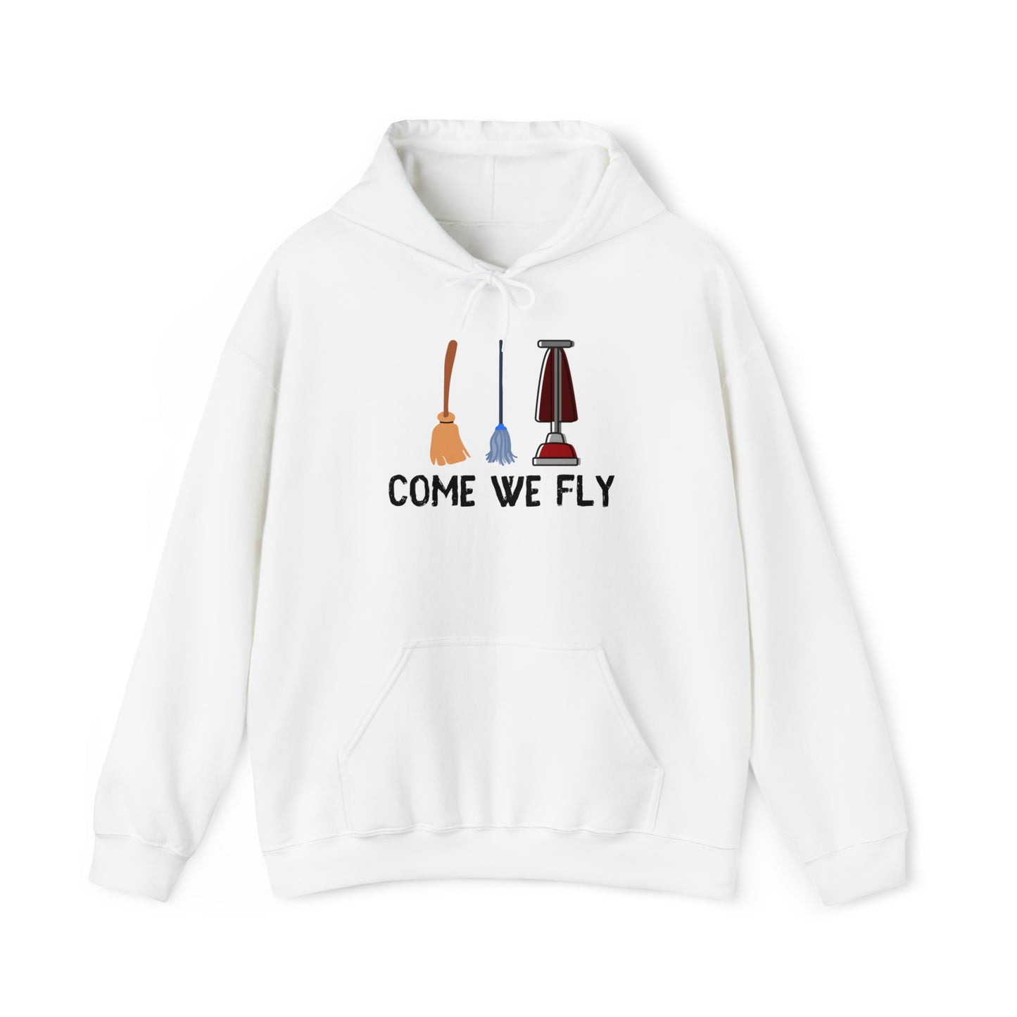 Come We Fly this Halloween Unisex Soft Hooded Sweatshirt | Scary Good Style