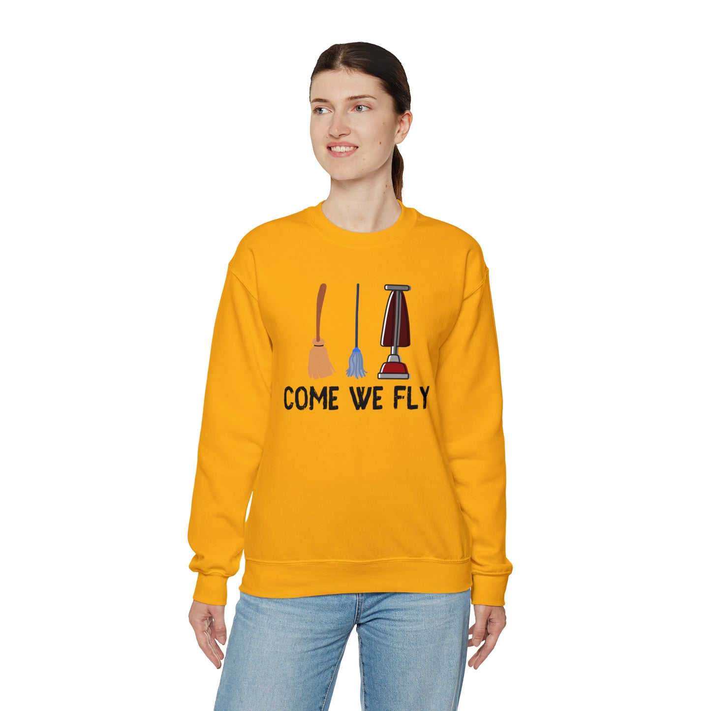 Come We Fly this Halloween Unisex Soft Crewneck Sweatshirt | Scary Good Style