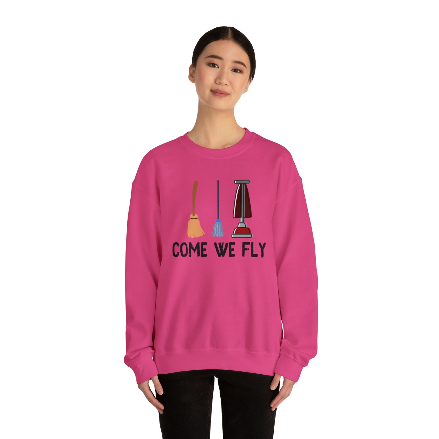 Come We Fly this Halloween Unisex Soft Crewneck Sweatshirt | Scary Good Style