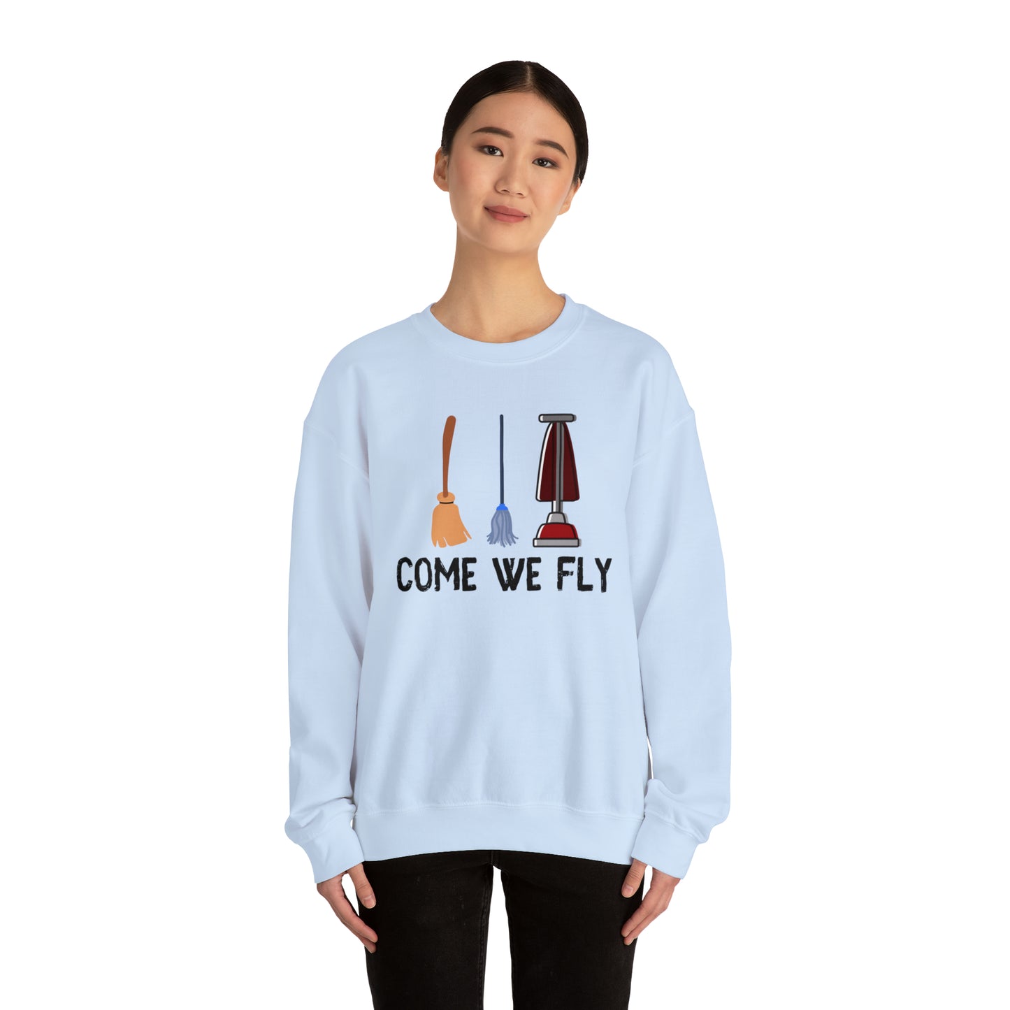 Come We Fly this Halloween Unisex Soft Crewneck Sweatshirt | Scary Good Style