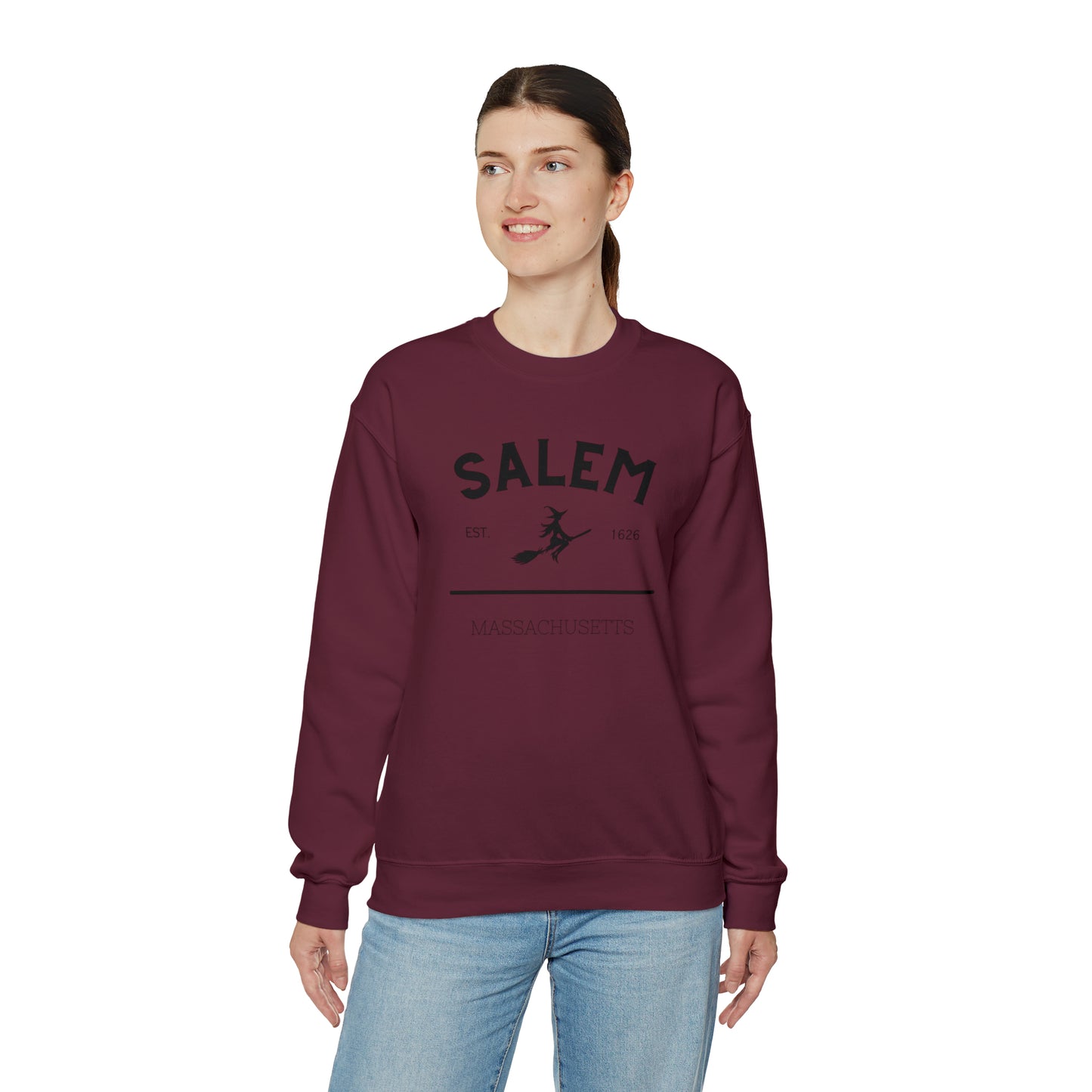 Cozy up with this enchanting Salem Mass Witch Sweatshirt - a must-have for supernatural enthusiasts!