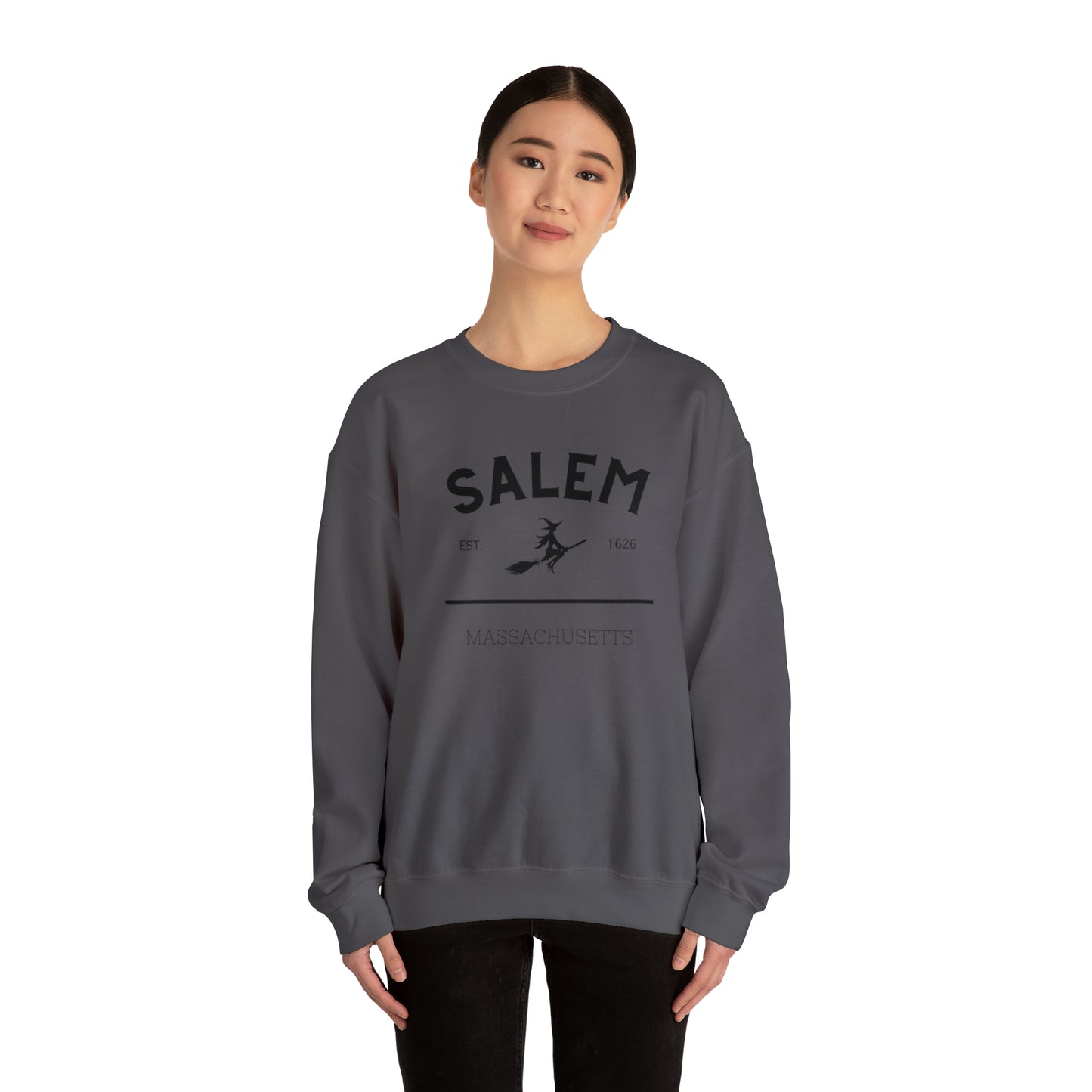 Cozy up with this enchanting Salem Mass Witch Sweatshirt - a must-have for supernatural enthusiasts!