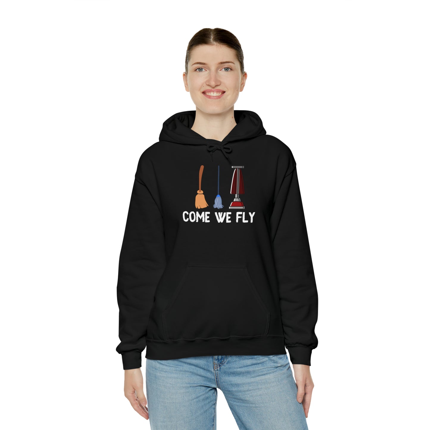 Come We Fly this Halloween Unisex Soft Hooded Sweatshirt | Scary Good Style