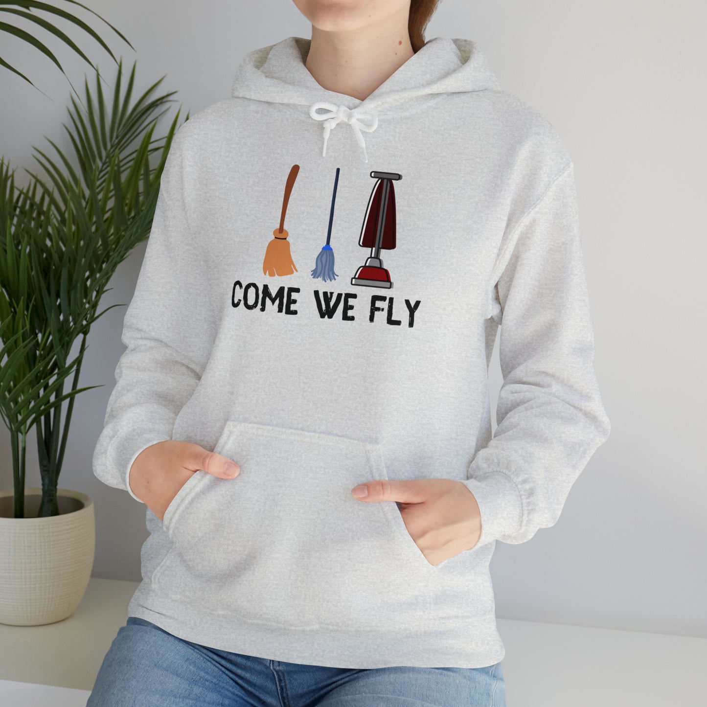 Come We Fly this Halloween Unisex Soft Hooded Sweatshirt | Scary Good Style