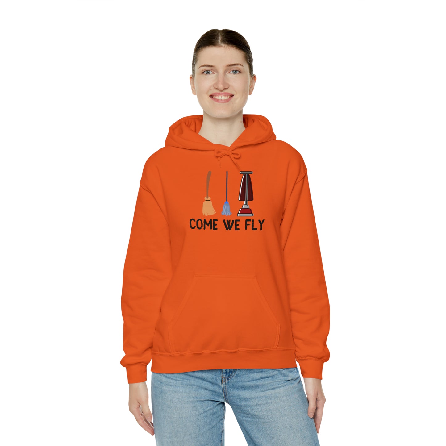 Come We Fly this Halloween Unisex Soft Hooded Sweatshirt | Scary Good Style