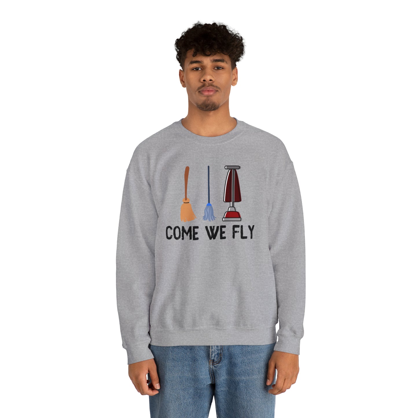 Come We Fly this Halloween Unisex Soft Crewneck Sweatshirt | Scary Good Style