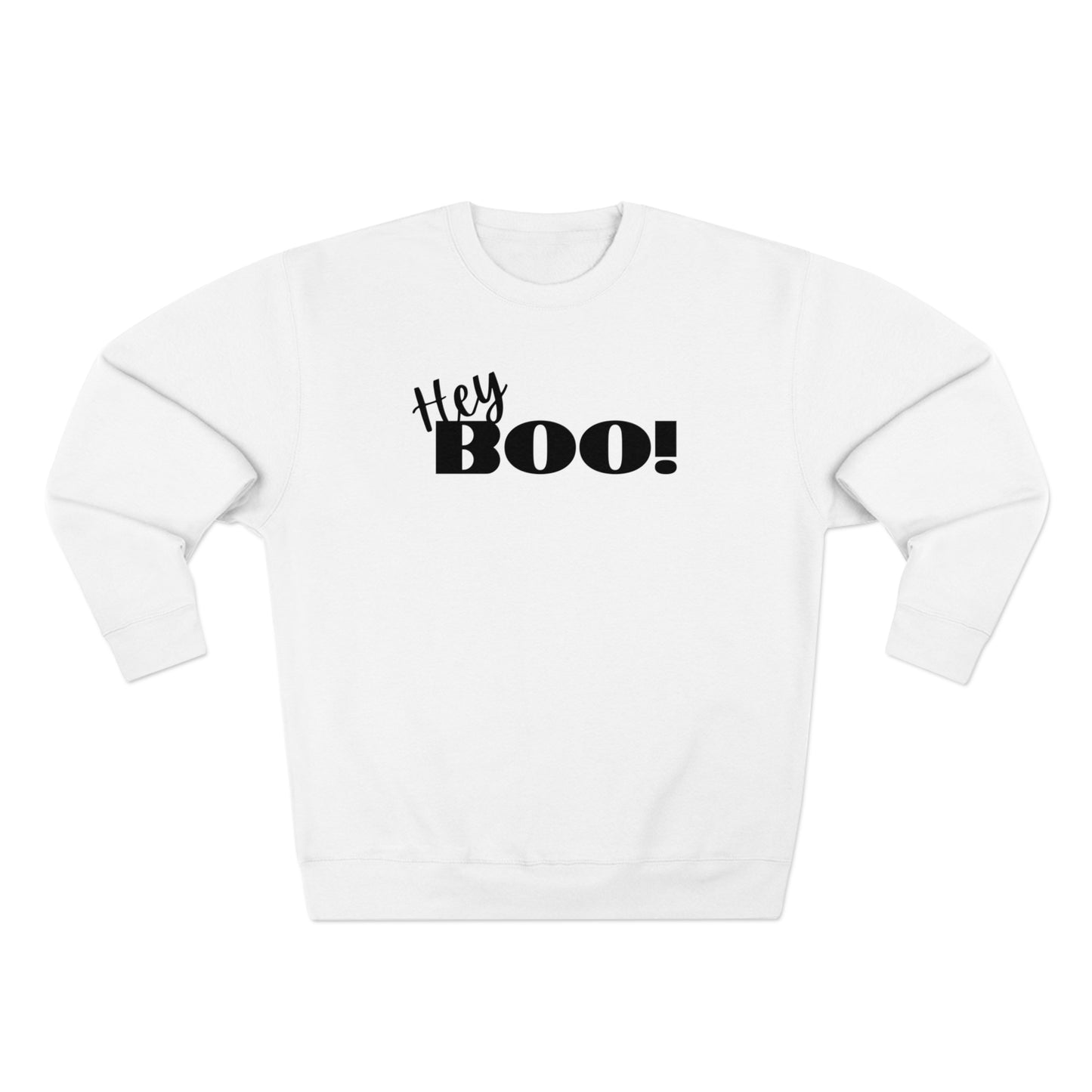 Hey Boo! Halloween Unisex Soft Crewneck Sweatshirt | Ghostly Apparel