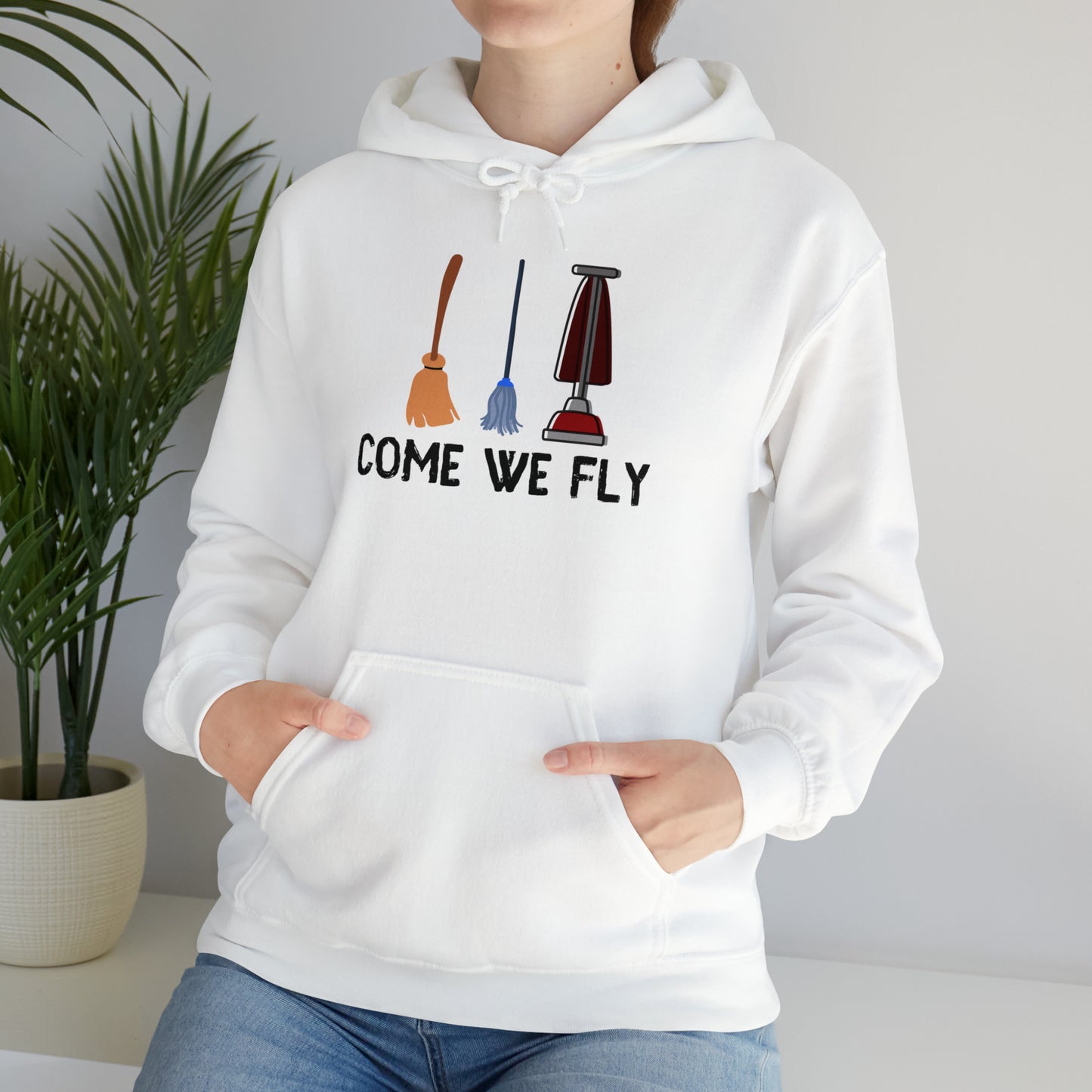 Come We Fly this Halloween Unisex Soft Hooded Sweatshirt | Scary Good Style