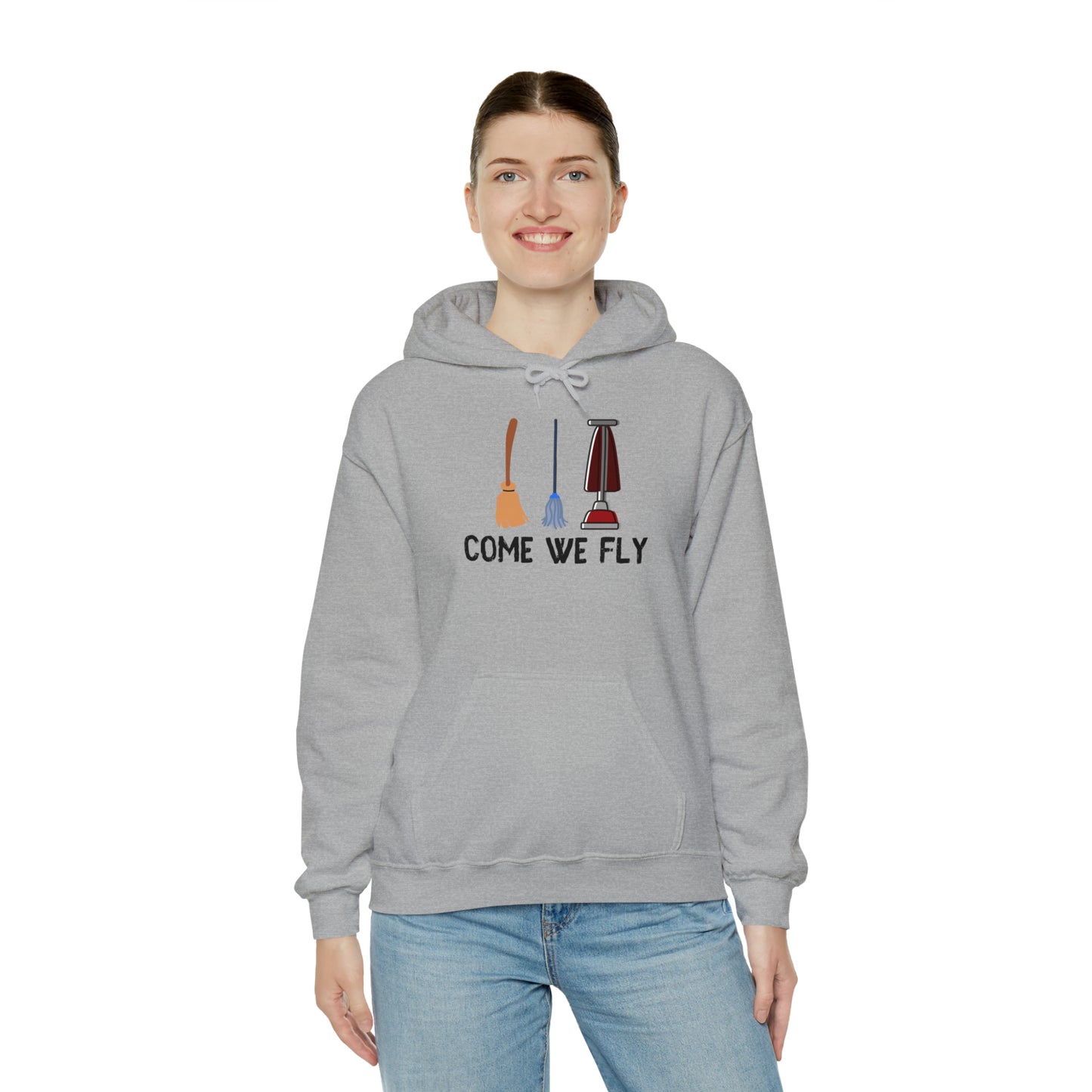 Come We Fly this Halloween Unisex Soft Hooded Sweatshirt | Scary Good Style