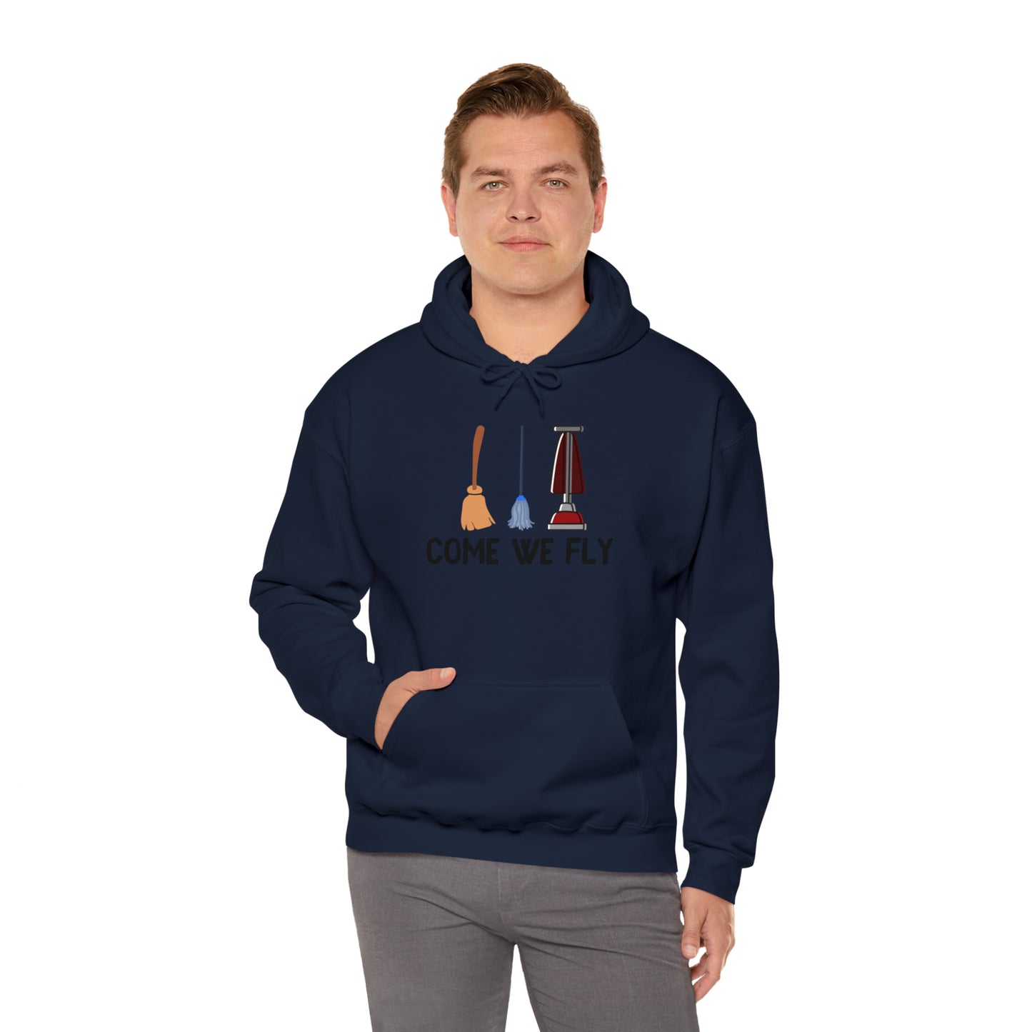 Come We Fly this Halloween Unisex Soft Hooded Sweatshirt | Scary Good Style