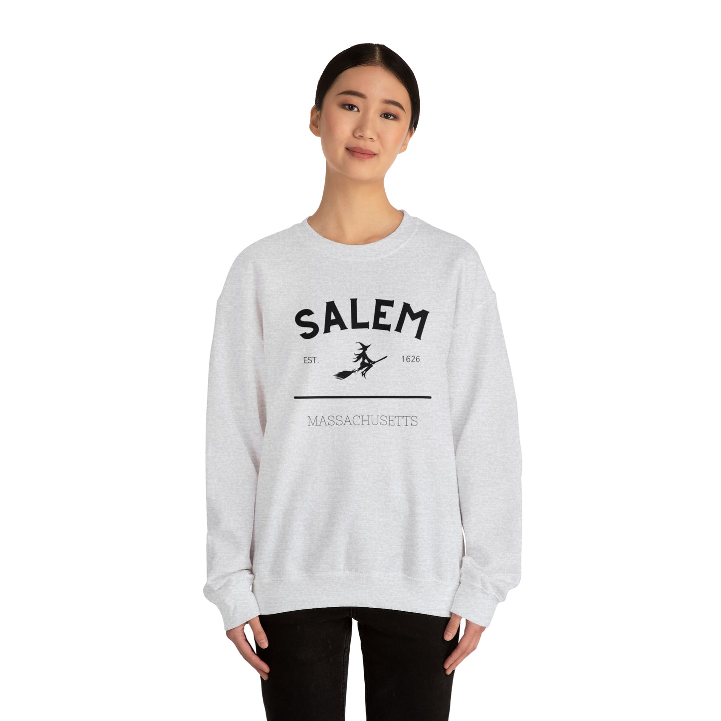 Cozy up with this enchanting Salem Mass Witch Sweatshirt - a must-have for supernatural enthusiasts!