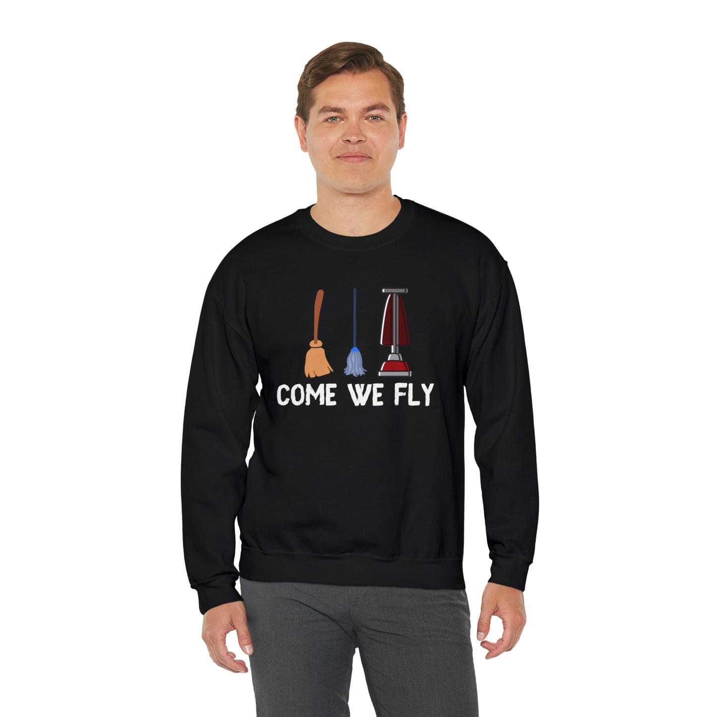 Come We Fly this Halloween Unisex Soft Crewneck Sweatshirt | Scary Good Style