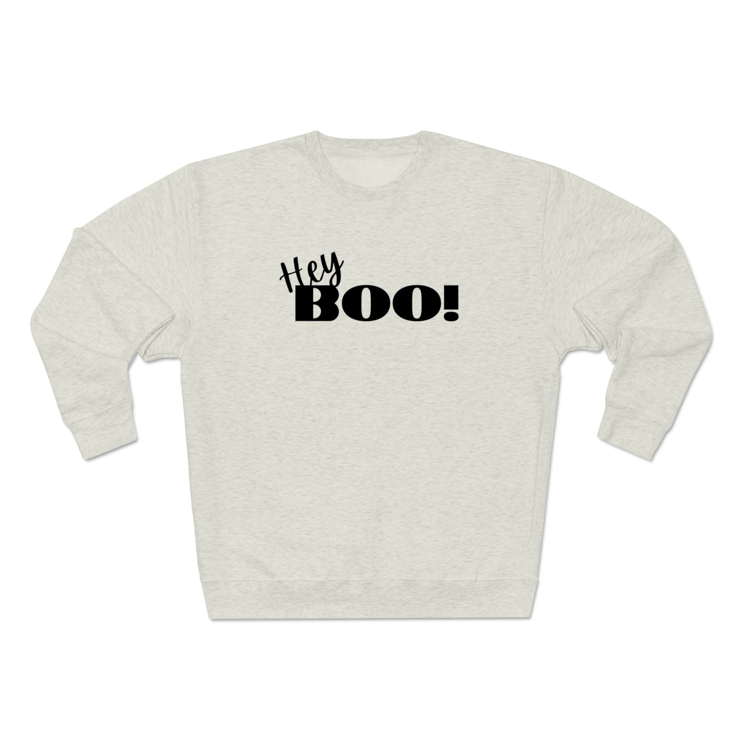 Hey Boo! Halloween Unisex Soft Crewneck Sweatshirt | Ghostly Apparel