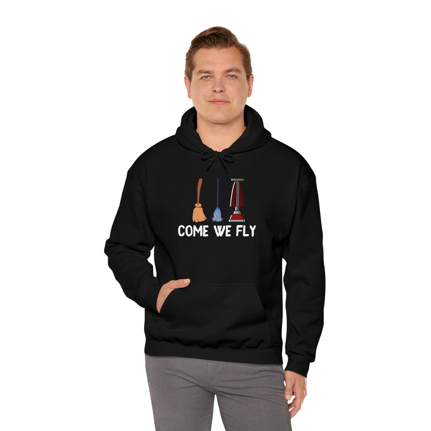 Come We Fly this Halloween Unisex Soft Hooded Sweatshirt | Scary Good Style