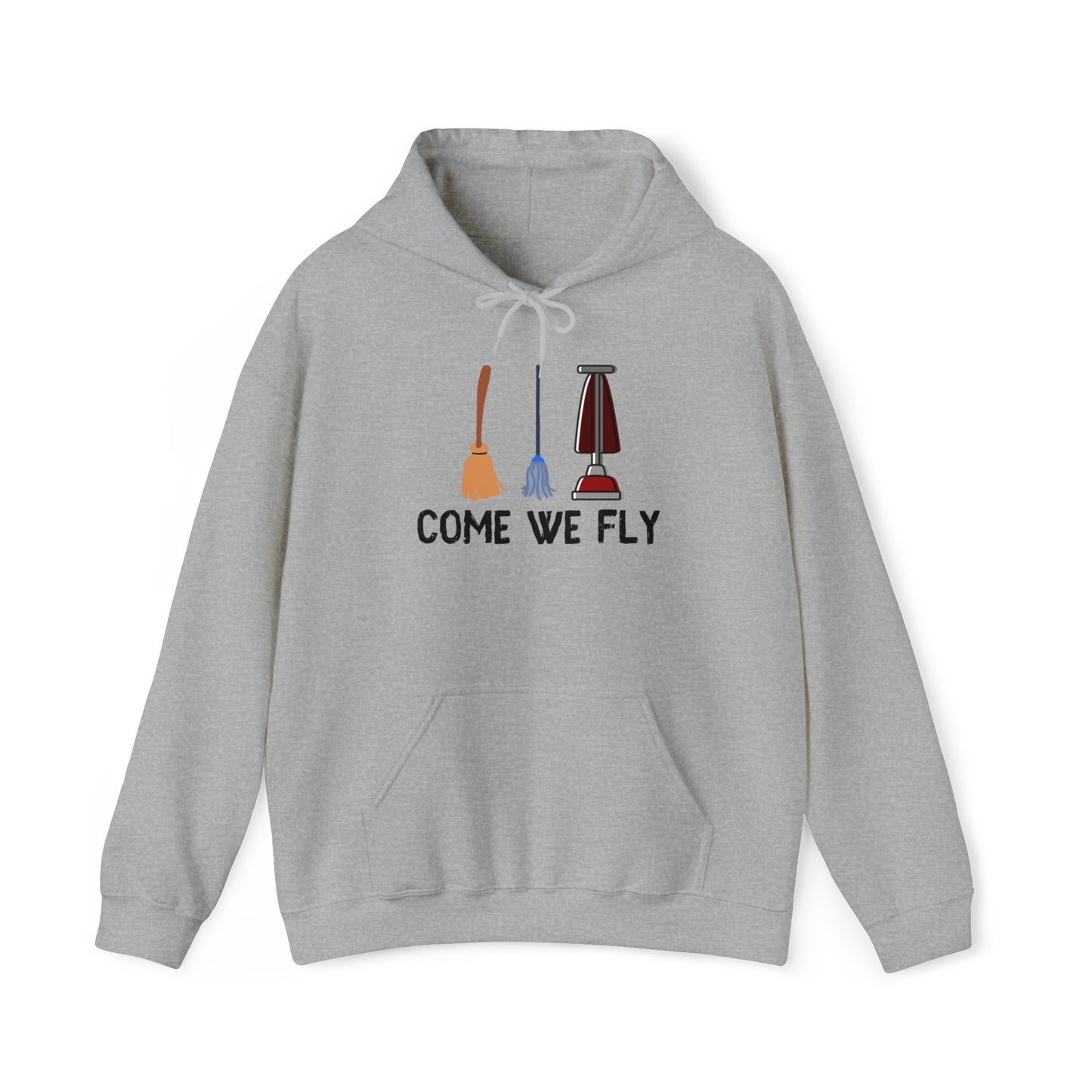 Come We Fly this Halloween Unisex Soft Hooded Sweatshirt | Scary Good Style