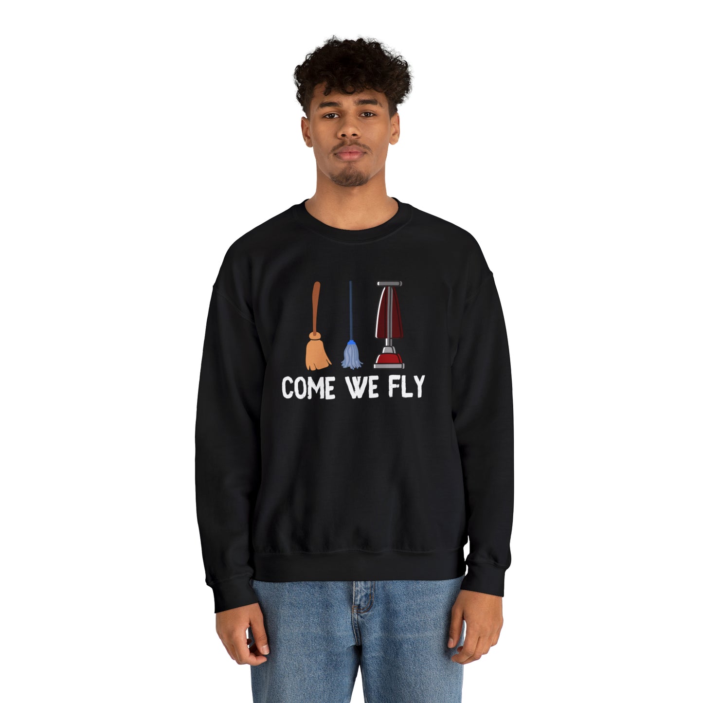 Come We Fly this Halloween Unisex Soft Crewneck Sweatshirt | Scary Good Style