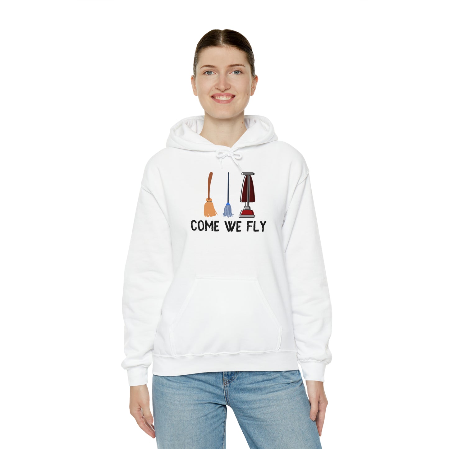 Come We Fly this Halloween Unisex Soft Hooded Sweatshirt | Scary Good Style